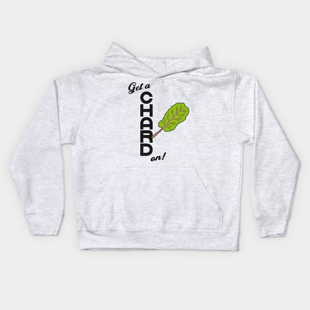 Get a Chard On ))(( Parks and Rec Vegetarian / Vegan Design Kids Hoodie by darklordpug